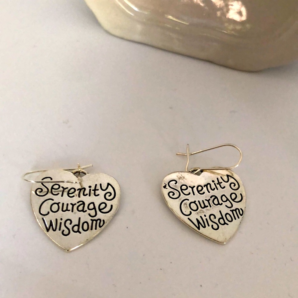 Serenely, courage, wisdom earrings